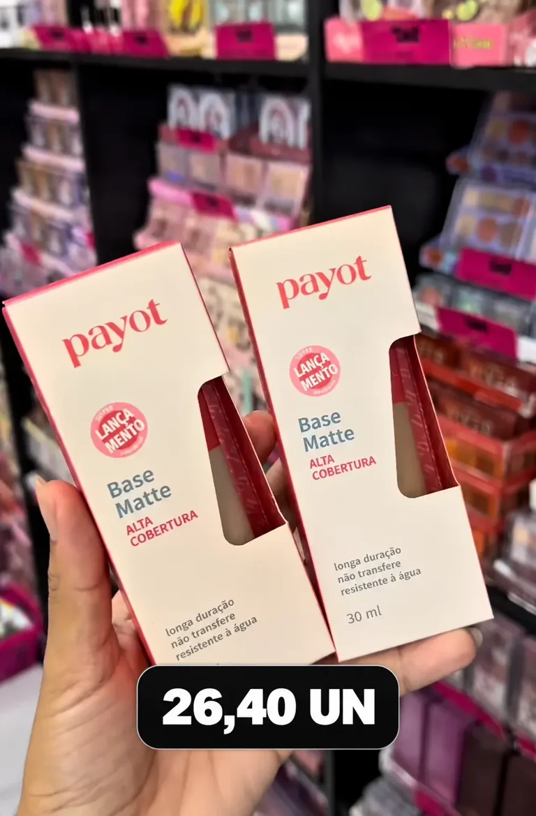 Base matte Payot — R$26,40 por unidade