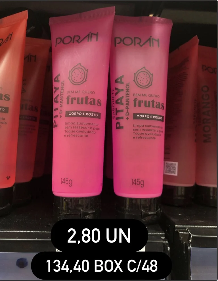 Sabonete Porán Pitaya — preço na foto