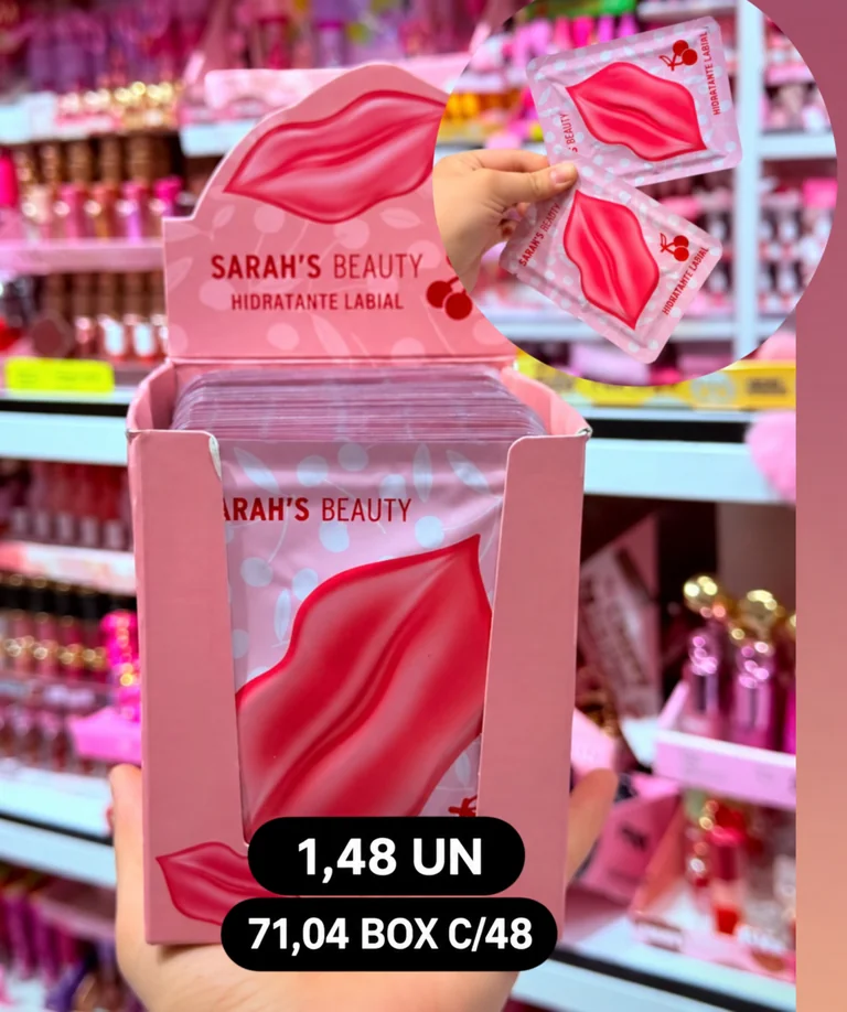 Hidratante labial Sarah’s Beauty — preço na foto