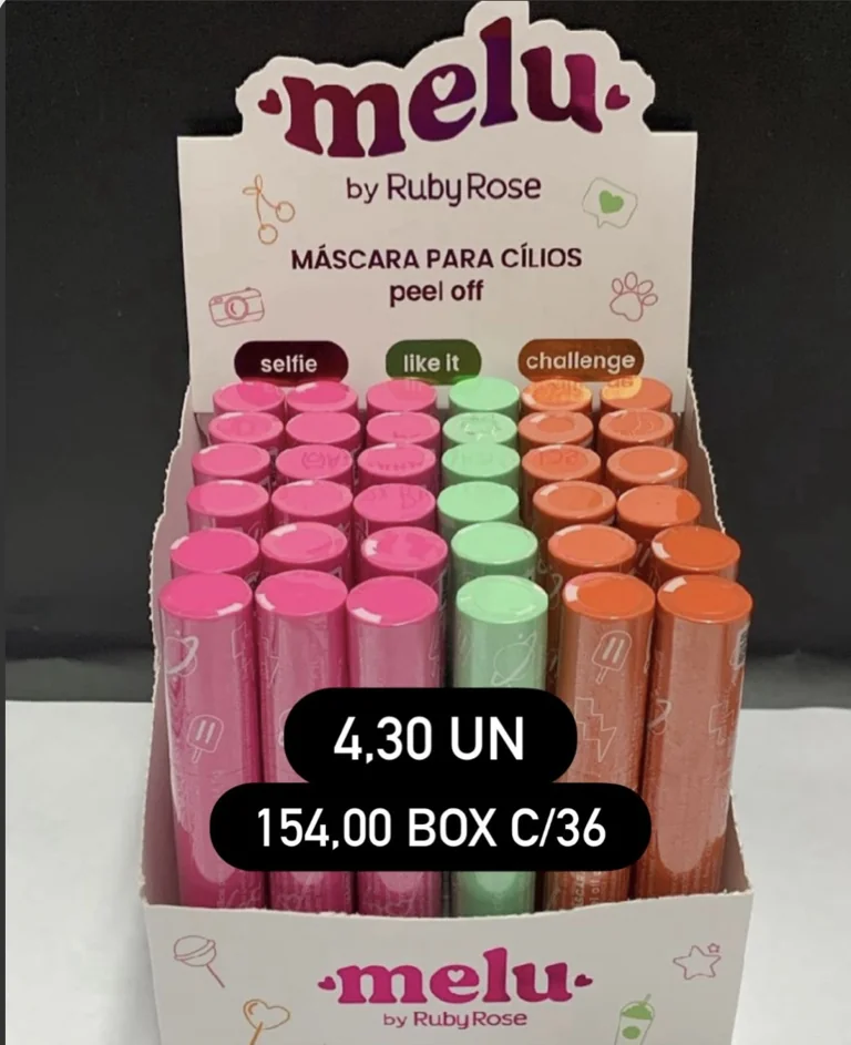Máscara para cílios Melu — preço na foto