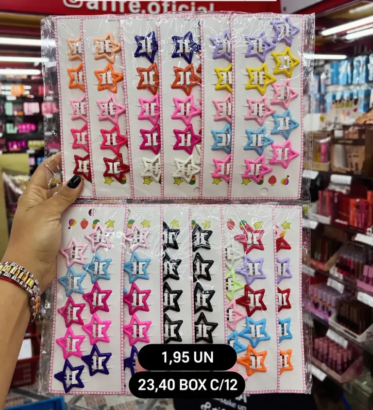 Presilhas de estrela — R$1,95 por unidade